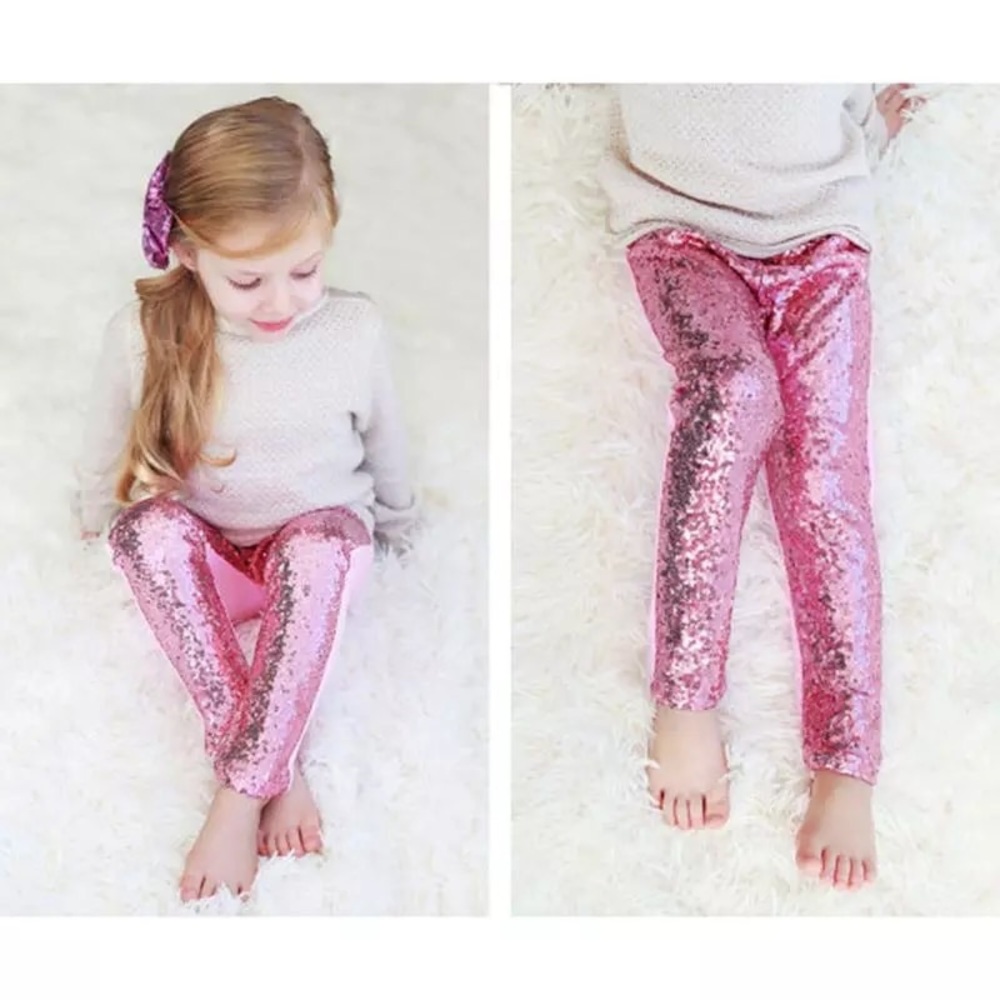 Girls Pink Sequin Pants Leggings - Buy or Trade